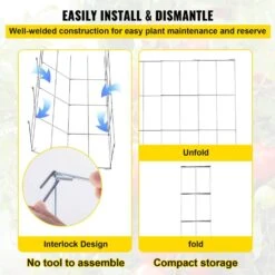 11.8 In. X 11.8 In. X 46.1 In. Tomato Cage Square Plant Support Cages Silver Steel Tomato Towers, (10-Pack) 15 11.8 In. X 11.8 In. X 46.1 In. Tomato Cage Square Plant Support Cages Silver Steel Tomato Towers, (10-Pack) -Patio Furniture Shop silver vevor tomato cages fxkzdfqzz1246au8wv0 fa 1000