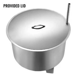 16.9 In. Dia X 15.5 In. H Stainless Steel Smokeless Fire Pit Bonfire Patio Fire Pit With Detachable Grill For Outdoor -Patio Furniture Shop silver vevor wood burning fire pits skhp22x22x1600001v0 fa 1000