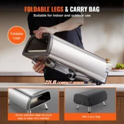 Electric Pizza Oven 12 In. Countertop Outdoor Pizza Oven Stainless Steel Pizza Maker With Pizza Stone And Spatula -Patio Furniture Shop sliver vevor pizza ovens gdktmsdpsldc999sev1 44 1000