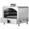 Portable Pizza Oven 13 In. Propane Powered Outdoor Pizza Ovenwith Thickened Cordierite Pizza Stone In Stainless Steel -Patio Furniture Shop sliver vevor pizza ovens tmspsl13ycmb1pulcv0 64 1000