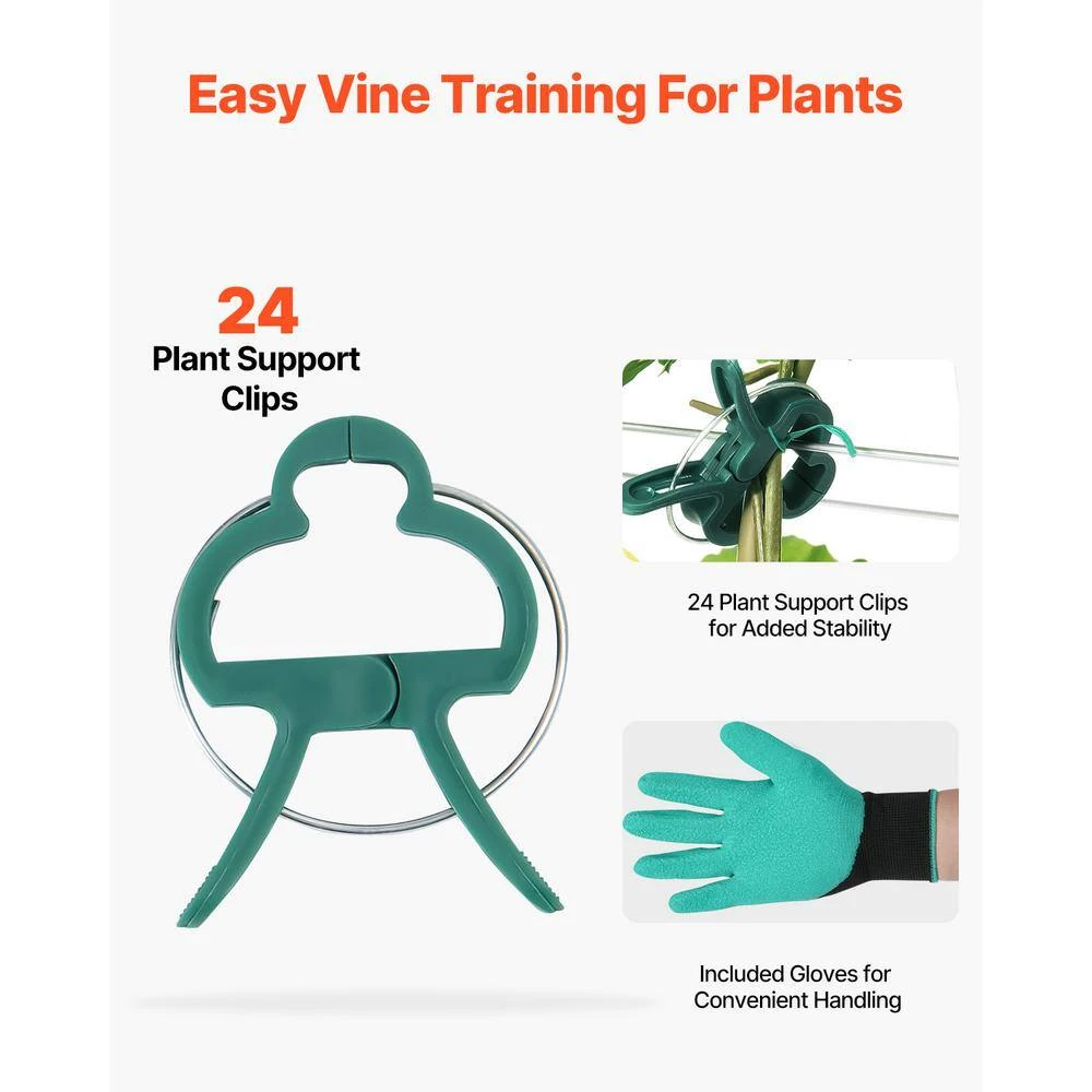 Cucumber Trellis For Climbing Plants 35 In. X 55 In. Foldable Cucumber Trellis Set With Plant Clips Outdoor 2025 Upgrade 7 Cucumber Trellis For Climbing Plants 35 In. X 55 In. Foldable Cucumber Trellis Set With Plant Clips Outdoor 2025 Upgrade - Image 5