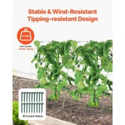 Cucumber Trellis For Climbing Plants 35 In. X 55 In. Foldable Cucumber Trellis Set With Plant Clips Outdoor 2025 Upgrade 12 Cucumber Trellis For Climbing Plants 35 In. X 55 In. Foldable Cucumber Trellis Set With Plant Clips Outdoor 2025 Upgrade -Patio Furniture Shop sliver vevor tomato cages hgpjtxczaxj3jgfluv0 4f 1000