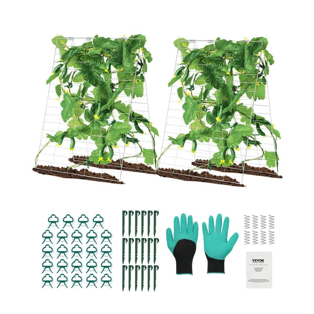 Cucumber Trellis For Climbing Plants 35 In. X 55 In. Foldable Cucumber Trellis Set With Plant Clips Outdoor 2025 Upgrade 3 Cucumber Trellis For Climbing Plants 35 In. X 55 In. Foldable Cucumber Trellis Set With Plant Clips Outdoor 2025 Upgrade