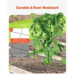 Cucumber Trellis For Climbing Plants 35 In. X 55 In. Foldable Cucumber Trellis Set With Plant Clips Outdoor 2025 Upgrade 11 Cucumber Trellis For Climbing Plants 35 In. X 55 In. Foldable Cucumber Trellis Set With Plant Clips Outdoor 2025 Upgrade -Patio Furniture Shop sliver vevor tomato cages hgpjtxczaxj3jgfluv0 c3 1000