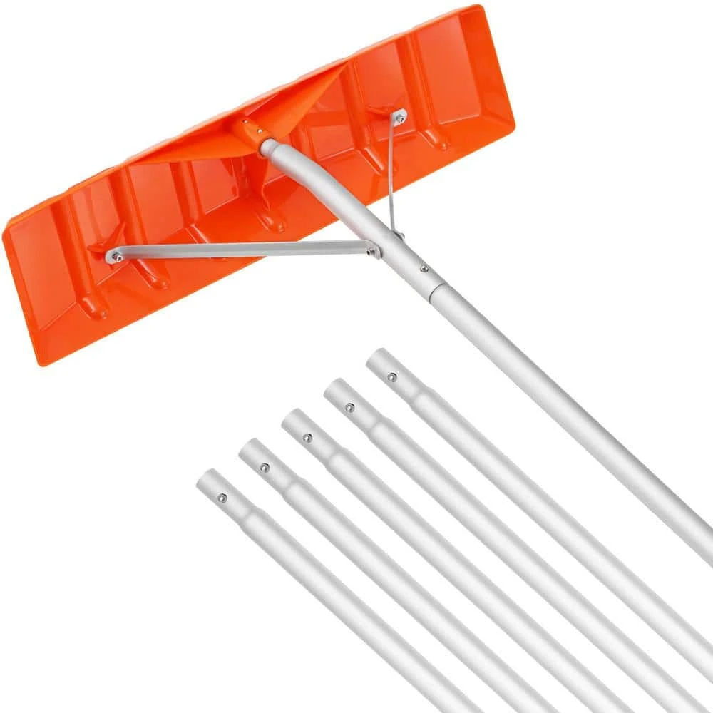 Snow Roof Rake 25 In. Plastic Blade Snow Removal Tool 21 Ft. Reach Aluminium Handle Superior Roof Shovel 2 Snow Roof Rake 25 In. Plastic Blade Snow Removal Tool 21 Ft. Reach Aluminium Handle Superior Roof Shovel