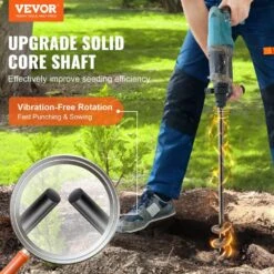 Auger Drill Bit For Planting 1.6 In. X 16.5 In. Garden Auger Drill Bit Spiral Drill Bit -Patio Furniture Shop specialty garden tools lxzths16in164fxy7v0 c3 1000