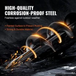 Auger Drill Bit For Planting 3 In. X 24 In. Garden Auger Drill Bit Spiral Drill Bit For Bulbs Planting And Holes Digging -Patio Furniture Shop specialty garden tools lxzths3inch2kpxksv0 4f 1000