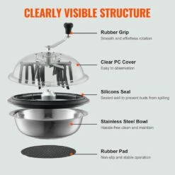Leaf Bowl Trimmer 16 In. Trimmer Bowl Manual Bud Trimmer With Stainless-Steel Blades Reaper Cutter For Twisted Spin Cut 12 Leaf Bowl Trimmer 16 In. Trimmer Bowl Manual Bud Trimmer With Stainless-Steel Blades Reaper Cutter For Twisted Spin Cut -Patio Furniture Shop specialty garden tools sdscj16inchpioobov0 4f 1000