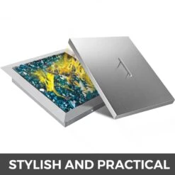 Fire Pit Lid 21 In. X 21 In. Stainless Steel Fire Pit Burner Cover 0.16 In. Thick Bonfire Lid For Drop-in Fire Pit Pan -Patio Furniture Shop stainless steel look vevor fire pit covers and accessories gzrshpgz21x21x101v0 76 1000