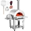 Pizza Oven 22 In. Portable Propane And Wood Fired Outdoor Pizza Oven With Thickened Cordierite Stone In Stainless Steel 2 Pizza Oven 22 In. Portable Propane And Wood Fired Outdoor Pizza Oven With Thickened Cordierite Stone In Stainless Steel -Patio Furniture Shop stainless steel vevor pizza ovens hwpskxtjycy312ef0v0 64 1000
