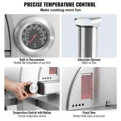 Dual Fuel Pizza Oven, 22 In. Portable Pizza Oven, Propane And Wood Powered Outdoor Pizza Oven In Stainless Steel 13 Dual Fuel Pizza Oven, 22 In. Portable Pizza Oven, Propane And Wood Powered Outdoor Pizza Oven In Stainless Steel -Patio Furniture Shop stainless steel vevor pizza ovens yspslys2226yylhl2v0 1f 1000