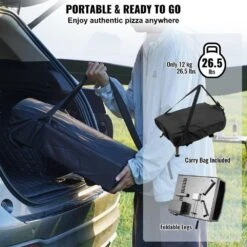 Portable Pizza Oven 13 In. Propane Powered Outdoor Pizza Oven Pizza Grill With Thickened Cordierite Pizza Stone In Black -Patio Furniture Shop steel vevor pizza ovens bxpslwnzwdjpwvmpwv0 44 1000