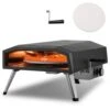 Outdoor Pizza Oven, Propane Powered, 13 In. Portable With Thickened Cordierite Pizza Stone, Waterproof Cover In Black 2 Outdoor Pizza Oven, Propane Powered, 13 In. Portable With Thickened Cordierite Pizza Stone, Waterproof Cover In Black -Patio Furniture Shop steel vevor pizza ovens pslhwbxswjlk8a3i3v0 64 1000
