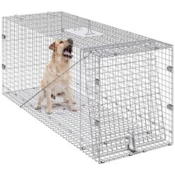 Live Animal Cage Trap 42 In. X 16 In. X 18 In. Humane Cat Trap Galvanized Iron Folding Animal Trap With Handle 17 Live Animal Cage Trap 42 In. X 16 In. X 18 In. Humane Cat Trap Galvanized Iron Folding Animal Trap With Handle -Patio Furniture Shop traps ybl42yc00000nh9ixv0 31 1000