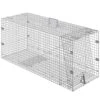 Live Animal Cage Trap 42 In. X 16 In. X 18 In. Humane Cat Trap Galvanized Iron Folding Animal Trap With Handle -Patio Furniture Shop traps ybl42yc00000nh9ixv0 64 1000