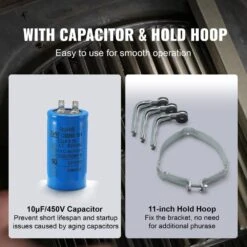 3/4HP Furnace Blower Motor 208/230-Volt 3.85 Amps 1075RPM 5 Speeds CW/CCW Rotation 48 Frame 4.8 In. Shaft Length -Patio Furniture Shop vevor blower motors msfgjdjg34hp581qqv6 4f 1000