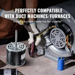 3/4HP Furnace Blower Motor 208/230-Volt 3.85 Amps 1075RPM 5 Speeds CW/CCW Rotation 48 Frame 4.8 In. Shaft Length -Patio Furniture Shop vevor blower motors msfgjdjg34hp581qqv6 fa 1000