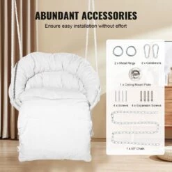 Hanging Hammock Swing Chair 330 Lbs. Capacity, Hammock Bed Macrame Hanging Chair With Cushion And Mounting Hardware 14 Hanging Hammock Swing Chair 330 Lbs. Capacity, Hammock Bed Macrame Hanging Chair With Cushion And Mounting Hardware -Patio Furniture Shop vevor camping hammocks xgsdysyqyxkzhtr7jv0 44 1000