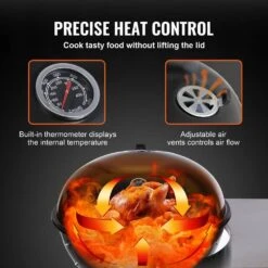 Performer Charcoal Grill 22 In . Premium Kettle Grill With Side Table BBQ Portable Grill -Patio Furniture Shop vevor cart grills dxz28434148406vjav0 1f 1000