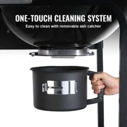 Performer Charcoal Grill 22 In . Premium Kettle Grill With Side Table BBQ Portable Grill -Patio Furniture Shop vevor cart grills dxz28434148406vjav0 4f 1000