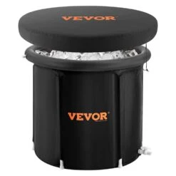 98 Gal. Ice Bath Tub, Cold Water Therapy Plunge Tub For Athlete, 1-Person 1-Jet Portable Outdoor Ice Barrel Plunge Pool