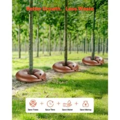 16 Gal. PVC, Tree Watering Bags, For Slow Release Drip Irrigation, 6-9 Hours, 4-Packs, Water Saving, For New Trees 15 16 Gal. PVC, Tree Watering Bags, For Slow Release Drip Irrigation, 6-9 Hours, 4-Packs, Water Saving, For New Trees -Patio Furniture Shop vevor drip irrigation kits hsjsd16gal4j3pibdv0 fa 1000