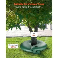 20 Gal. PVC, Tree Watering Bags, For Slow Release Drip Irrigation, 6-9 Hours, 4-Packs, Refillable, For New Trees -Patio Furniture Shop vevor drip irrigation kits hsjsd20gal4jcbtvev0 1f 1000