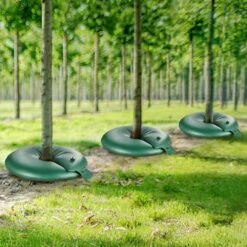 20 Gal. PVC, Tree Watering Bags, For Slow Release Drip Irrigation, 6-9 Hours, 4-Packs, Refillable, For New Trees -Patio Furniture Shop vevor drip irrigation kits hsjsd20gal4jcbtvev0 31 1000