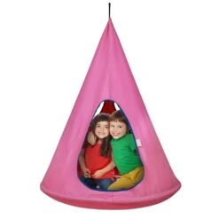 Kids Nest Large Swing Chair Hanging Hammock Chair With Adjustable Rope Hammock Swing Bed For Kids Indoor Outdoor Use