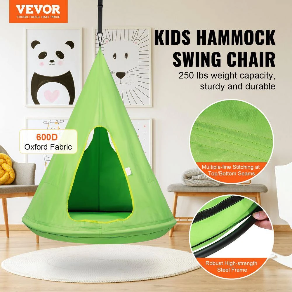 Kids Nest Swing Chair Hanging Hammock Chair With Adjustable Rope Large Hammock Swing Bed For Kids Indoor And Outdoor Use 4 Kids Nest Swing Chair Hanging Hammock Chair With Adjustable Rope Large Hammock Swing Bed For Kids Indoor And Outdoor Use - Image 2