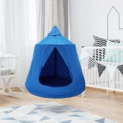 Hanging Tree Tent 330 LBS Capacity Large Hanging Bed Swing Indoor Outdoor Hammock Sensory Swing Chair W/LED Lights -Patio Furniture Shop vevor fabric hammocks dczplsqfb0007c34av9 31 1000