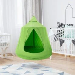 Hanging Tree Tent 330 Lbs. Capacity Hanging Tent Hammock Swing W/ LED Lights String Hammock Bed -Patio Furniture Shop vevor fabric hammocks dczplsqfb000wza6qv9 31 1000