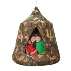 Hanging Tree Tent Hammock Sensory Swing Chair 330 Lbs. Capacity Hammock Bed For Indoorw/LED Lights