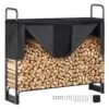 4.3 Ft. Outdoor Firewood Rack With Cover 52 In. X 14.2 In. X 46.1 In. Heavy-Duty Firewood Holder Waterproof Cover -Patio Furniture Shop vevor firewood racks dcjpsygnjb52xg4qjv0 64 1000