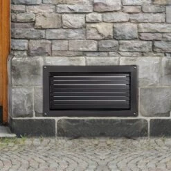 Crawl Space Flood Vent, 12 In. Height X 20 In. Black Width Foundation Flood Vent, To Reduce Foundation Damage -Patio Furniture Shop vevor flood barriers clh12x20absuvmwewv0 250305 31 1000