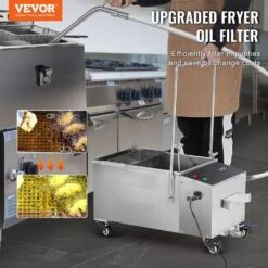 300 Watt Mobile Fryer Filter 80 Lbs. Capacity Oil Filtration System 10.6 Gal. Fryer Filter Frying Oil Filtering System -Patio Furniture Shop vevor fryer accessories lf5 jyf1jzyglqjg1v1 c3 1000