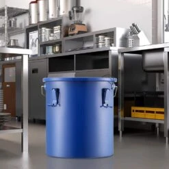 Fryer Grease Bucket 6 Gal. Rust-Proof Coating Oil Transport Container With Lid And Lock Clips For Hot Cooking, Blue -Patio Furniture Shop vevor fryer accessories lytls6galce9figw6v0 31 1000