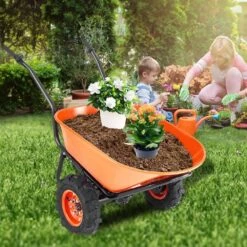 7 Cu. Ft. Load & 573 Lbs. Capacity Plastic Electric Wheelbarrow Cart 500 W Powered Utility Wagon Dump Cart Garden Cart 17 7 Cu. Ft. Load & 573 Lbs. Capacity Plastic Electric Wheelbarrow Cart 500 W Powered Utility Wagon Dump Cart Garden Cart -Patio Furniture Shop vevor garden carts ddl2lhytc2jljvuc6v1 31 1000