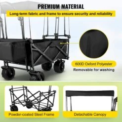 3 Cu.ft. Collapsible Folding Outdoor Wagon Cart 600D Oxford Polyester Foldable Steel Camping Folding Garden Cart, Black 13 3 Cu.ft. Collapsible Folding Outdoor Wagon Cart 600D Oxford Polyester Foldable Steel Camping Folding Garden Cart, Black -Patio Furniture Shop vevor garden carts dzdptc bkhsku0001v0 1f 1000