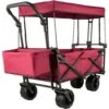 3 Cu.ft. Collapsible Wagon Cart Over-sized Wheels Portable Folding Steel Garden Cart With Adjustable Handles, Red 2 3 Cu.ft. Collapsible Wagon Cart Over-sized Wheels Portable Folding Steel Garden Cart With Adjustable Handles, Red -Patio Furniture Shop vevor garden carts dzdptc rdhsku0001v0 64 1000