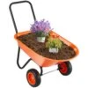 Wheelbarrow Cart, 5 Cu. Ft. Load And 397 Lbs. Capacity, 2-Wheels Garden Dump Garden Wagon With Handle 10 In. Plastic -Patio Furniture Shop vevor garden carts fdl2lhytc2jlvt7g3v0 64 1000