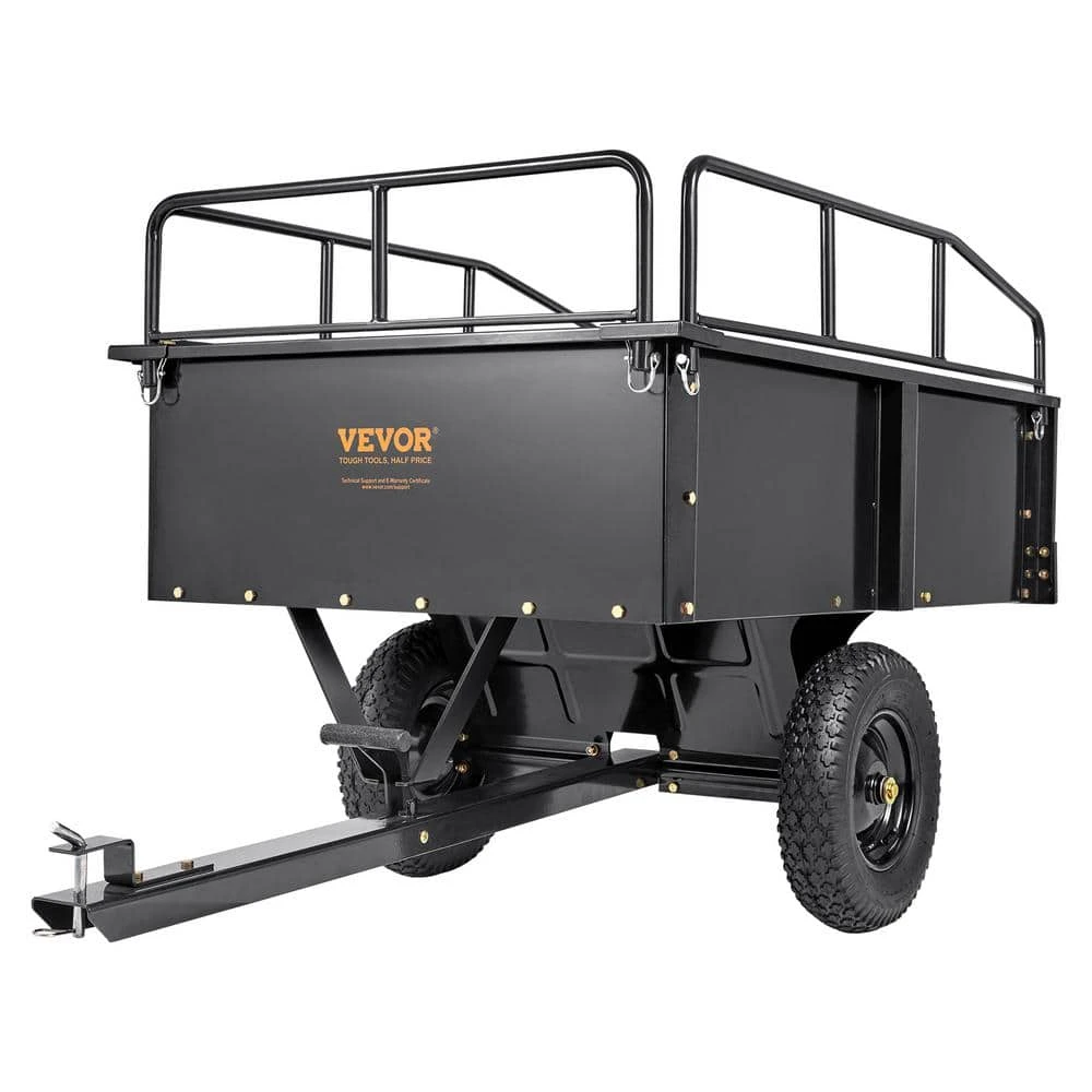 750 Lbs. 15 Cu. Ft. Heavy Duty ATV Trailer Steel Dump Cart Garden Cart Garden Utility Trailer Blade Span 3 750 Lbs. 15 Cu. Ft. Heavy Duty ATV Trailer Steel Dump Cart Garden Cart Garden Utility Trailer Blade Span
