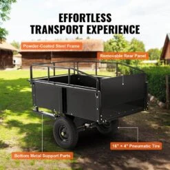 750 Lbs. 15 Cu. Ft. Heavy Duty ATV Trailer Steel Dump Cart Garden Cart Garden Utility Trailer Blade Span 17 750 Lbs. 15 Cu. Ft. Heavy Duty ATV Trailer Steel Dump Cart Garden Cart Garden Utility Trailer Blade Span -Patio Furniture Shop vevor garden carts hytctpk12cuftvb4cv0 fa 1000