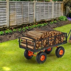 Dump Cart 3.2 Cu. Ft. Metal Garden Cart With Easy To Assemble Frame Dump Wagon With 2-in-1 Convertible Handle 17 Dump Cart 3.2 Cu. Ft. Metal Garden Cart With Easy To Assemble Frame Dump Wagon With 2-in-1 Convertible Handle -Patio Furniture Shop vevor garden carts jszxtc880lbspvwn9v0 31 1000