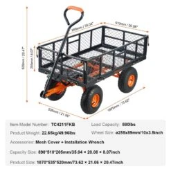 Dump Cart 3.2 Cu. Ft. Metal Garden Cart With Easy To Assemble Frame Dump Wagon With 2-in-1 Convertible Handle 16 Dump Cart 3.2 Cu. Ft. Metal Garden Cart With Easy To Assemble Frame Dump Wagon With 2-in-1 Convertible Handle -Patio Furniture Shop vevor garden carts jszxtc880lbspvwn9v0 76 1000