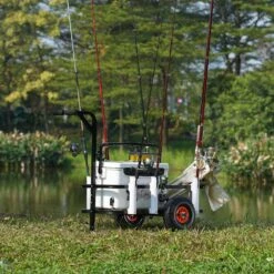 2.0 Cu. Ft. Beach Fishing Cart 200 Lbs. Heavy-Duty Steel Fish And Marine Cart Garden Cart With 2 X 11 In. Rubber Tires -Patio Furniture Shop vevor garden carts llkyjc11yc0080xfqv0 31 1000