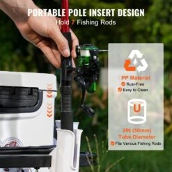 2.0 Cu. Ft. Beach Fishing Cart 200 Lbs. Heavy-Duty Steel Fish And Marine Cart Garden Cart With 2 X 11 In. Rubber Tires -Patio Furniture Shop vevor garden carts llkyjc11yc0080xfqv0 fa 1000