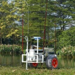 3.5 Cu.ft. Beach Fishing Cart 350 Lbs. Heavy-Duty Steel Fish And Marine Cart Garden Cart With 2 X 16 In. PU Balloon Tire -Patio Furniture Shop vevor garden carts llkyjc15yc00nz89ov0 31 1000