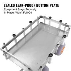 5.75 Cu.ft. Beach Fishing Cart 500 Lbs. Capacity Heavy-Duty Steel Pier Wagon Trolley Garden Cart With 4 X 13 In. PU Tire -Patio Furniture Shop vevor garden carts slkyjcbkzd00x0t74v0 44 1000