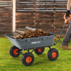 3.1 Cu. Ft. Dump Cart Poly Steel Frame Dump Wagon With 2-in-1 Convertible Handle Utility Garden Cart 17 3.1 Cu. Ft. Dump Cart Poly Steel Frame Dump Wagon With 2-in-1 Convertible Handle Utility Garden Cart -Patio Furniture Shop vevor garden carts slzxtc800b00xsy7gv0 31 1000